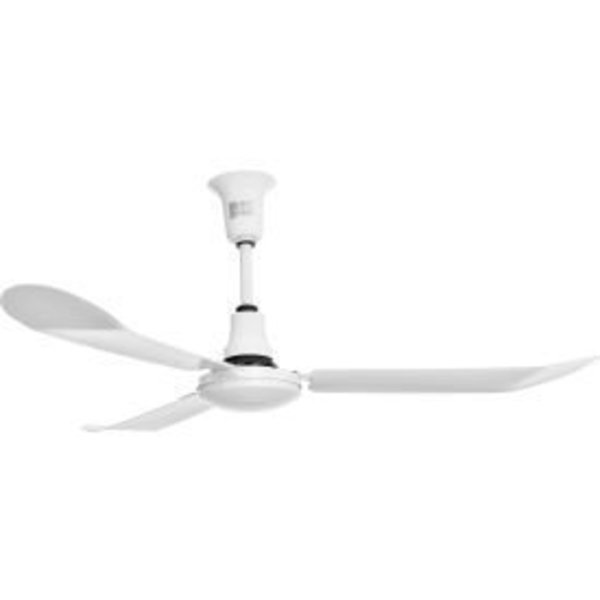 Global Equipment Global Industrial„¢ 60" Industrial Ceiling Fan, Outdoor Rated, 4 Speed, 8000 CFM, White CF101H-60